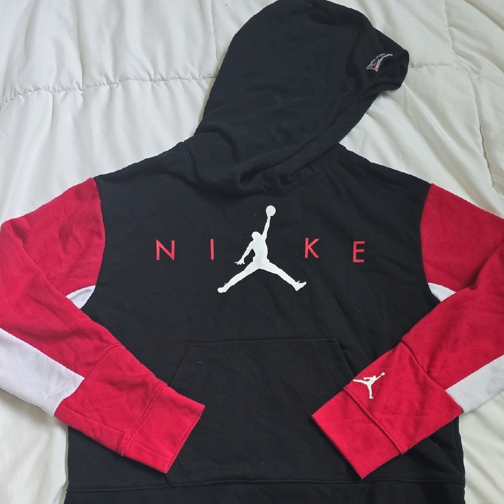 Nike Girls Black and Red Sweater